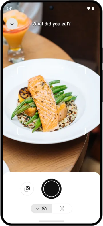Meal photo in AI Calorie Count on Android