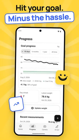 Store screenshot 7: Weight progress, Android
