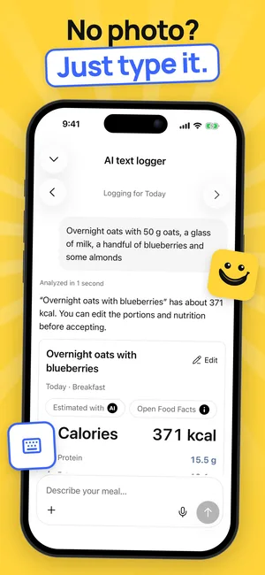 Store screenshot 5: AI text logging, iPhone